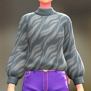 ファジーセーター	グレー×ホワイト	6100円