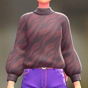 ファジーセーター	パープル×ピンク	6100円