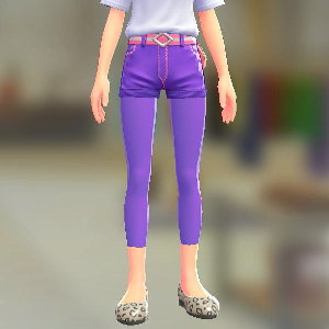 ８分丈レギンス	ビビッドパープル	1100円