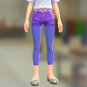 ８分丈レギンス ウルトラマリンブルー 1100円