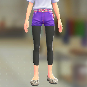 ８分丈レギンス	ブラック	1100円