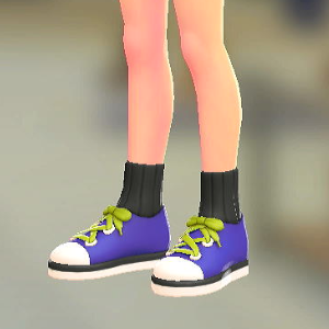 ソックススニーカー	ブラック×ブルー	4300円