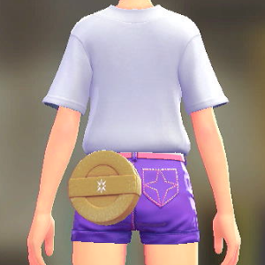 レザーサークルポーチ ゴールド 4000円