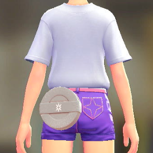 レザーサークルポーチ	シルバー	4000円