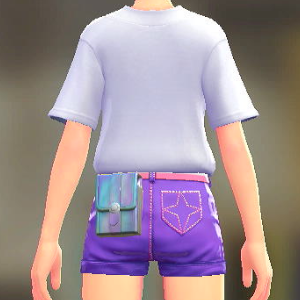 オーロラスクエアポーチ ホワイト 4500円