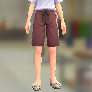 FORIA	スウェットハーフパンツ	レッド	4500円