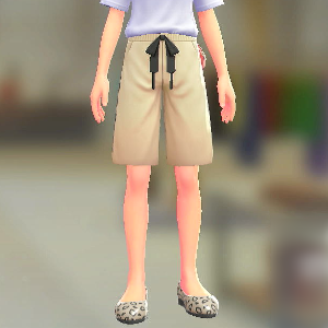 FORIA	スウェットハーフパンツ	アイボリー	4500円