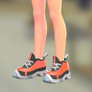 FORIA	ハイテクスニーカー	レッド×ブラック	5000円