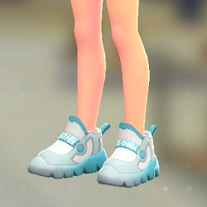 FORIA	ボリュームソールスニーカー	クリアブルー	5000円