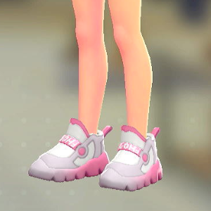 FORIA	ボリュームソールスニーカー	クリアピンク	5000円