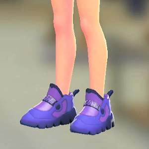 FORIA	ボリュームソールスニーカー	クリアネイビー	5000円