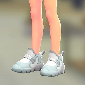 FORIA	ボリュームソールスニーカー	クリアホワイト	5000円