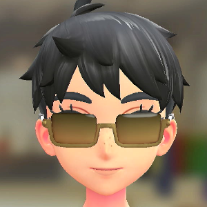 DEFOG スクエアフレームグラス ゴールドレンズ 3900円