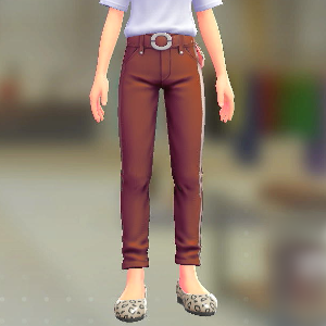 スキニーパンツセット レッド|レッド 2100円