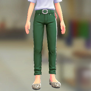 スキニーパンツセット グリーン|グリーン 2100円