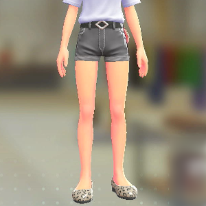 ホットパンツセット グレーデニム|ブラック 1900円