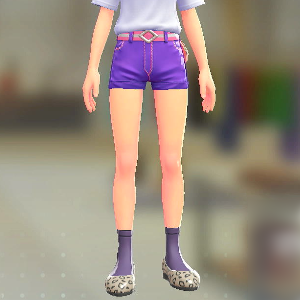 ロークルーソックス パープル 400円