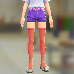 サイハイソックス	オレンジ	600円