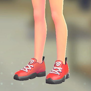 ミッドカットスニーカー	レッド	2000円