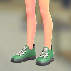 ミッドカットスニーカー	グリーン	2000円