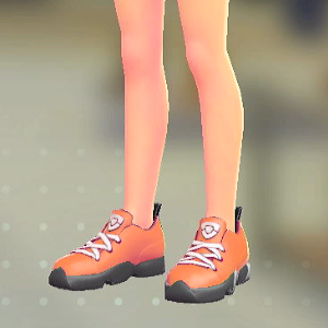 ミッドカットスニーカー	オレンジ	2000円