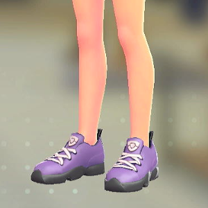 ミッドカットスニーカー	パープル	2000円