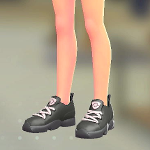 ミッドカットスニーカー	ブラック	2000円