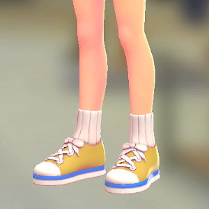 ソックススニーカー	イエロー×ブルー	2300円