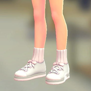 ソックススニーカー	ホワイト×グレー	2300円