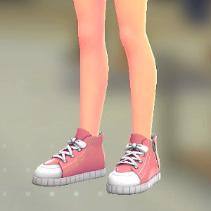 キャンバススニーカー	ピンク	1800円