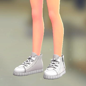 キャンバススニーカー	ホワイト	1800円