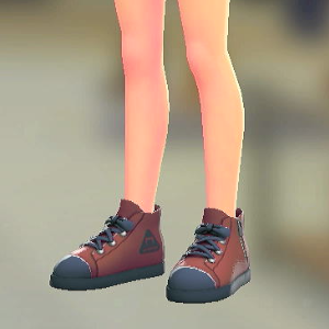 キャンバススニーカー	ボルドー	1800円