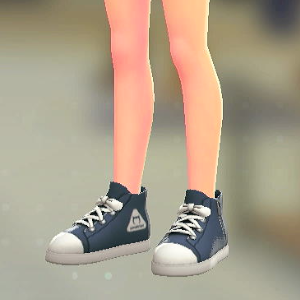 キャンバススニーカー	ネイビー	1800円