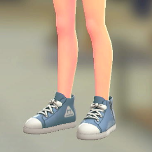 キャンバススニーカー	フォグブルー	1800円