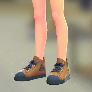 キャンバススニーカー	キャメル	1800円