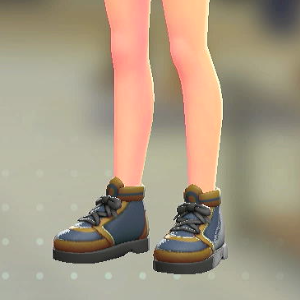 ハイカットスニーカー	ネイビー×キャメル	2200円