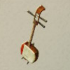 ほの暮しの庭_三味線