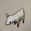 ほの暮しの庭_家畜_子ヤギ/白