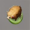 ほの暮しの庭_小物_ヒツジの模型／白