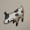 ほの暮しの庭_家畜_まだら子ヤギ