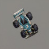 ほの暮しの庭_小物_ラジコンカー/青