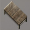 ほの暮しの庭_机_大人な机/白