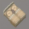 ほの暮しの庭_寝具_かわいい大ベッド/白